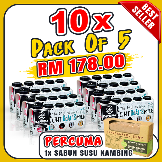 (C) 10 PACK OF 5 [ 50 BOTOL ]