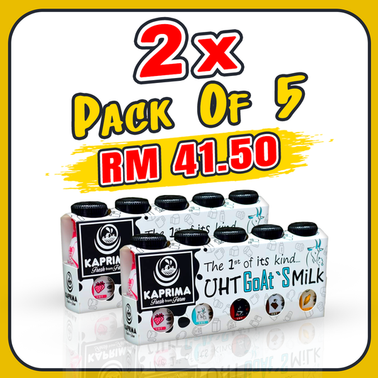 (A) 2 PACK OF 5 [ 10 BOTOL ]